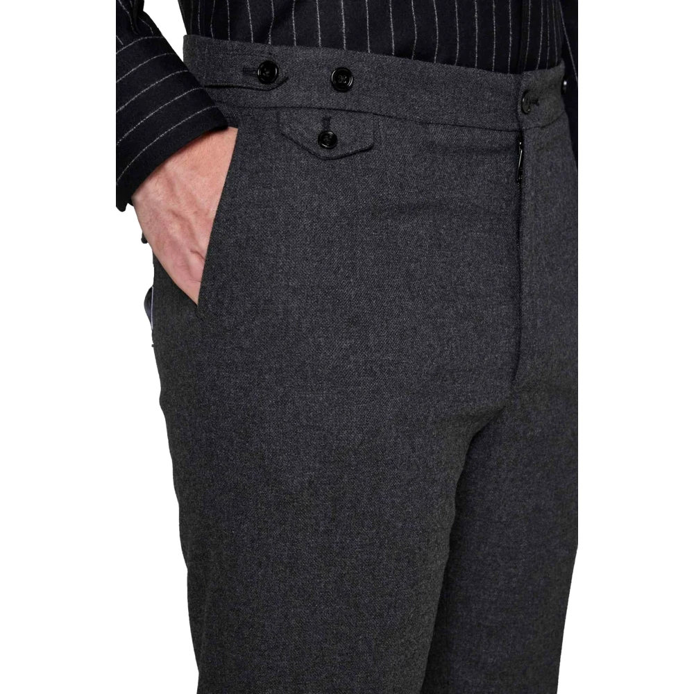 Dolce & Gabbana Logo Patch Broek Gray Heren