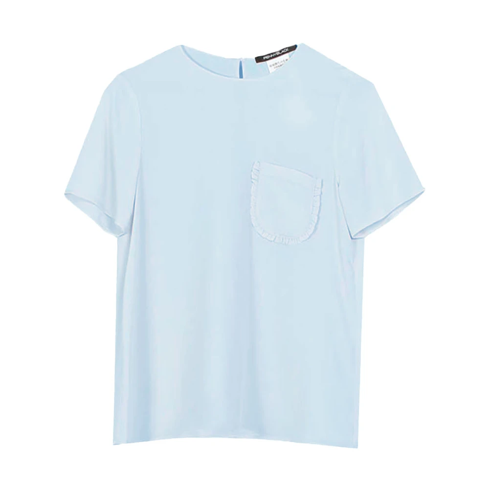 Pennyblack Zijden Shirt Blue Dames