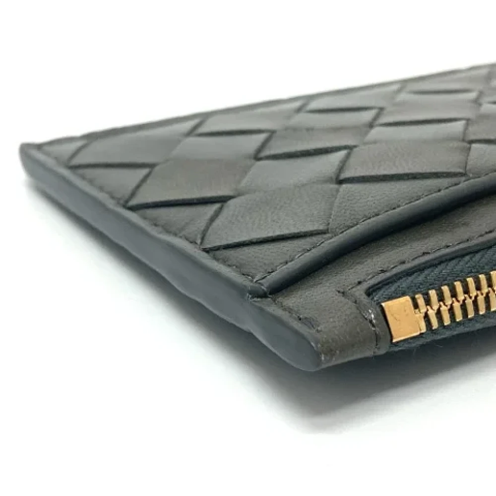 Bottega Veneta Vintage Pre-owned Leather wallets Green Dames