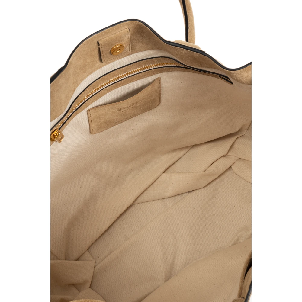 Moschino Leren shopper tas Beige Heren