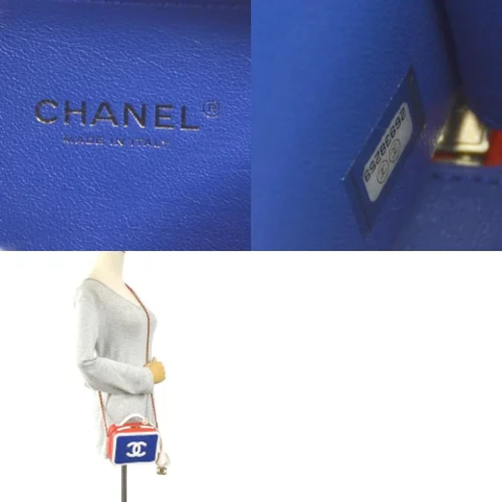 Chanel Vintage Pre-owned Leather shoulder-bags Blue Dames