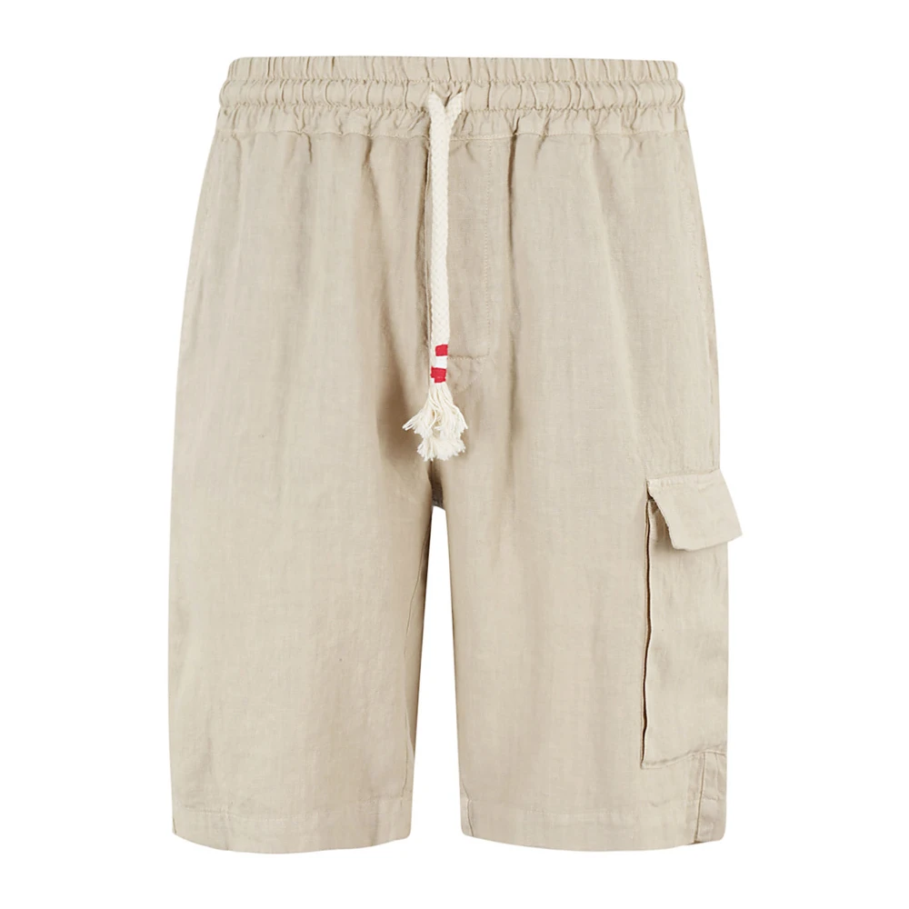 MC2 Saint Barth Stijlvolle Bermuda Chino's met zijzak Beige Heren