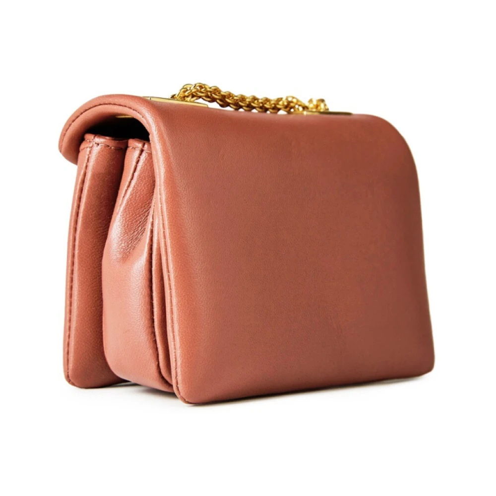 Valentino Garavani Stud Micro Crossbody Tas Ginger Bread Brown Dames