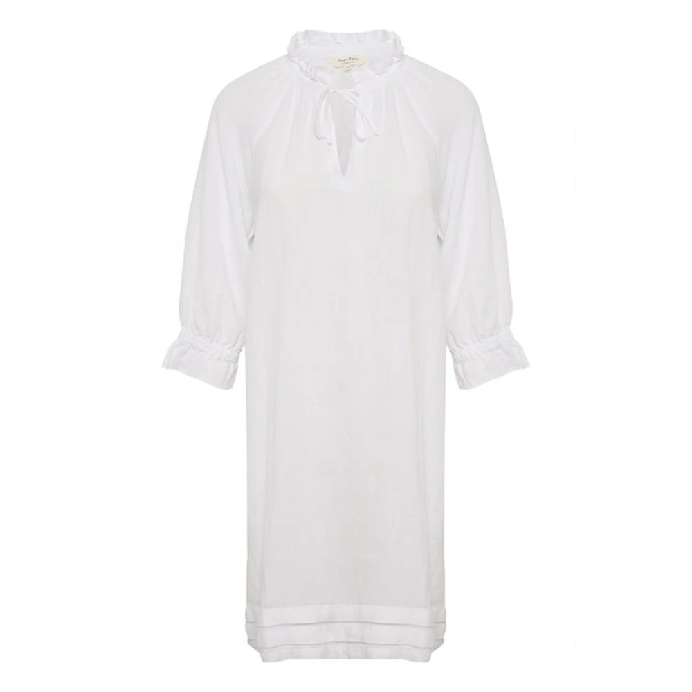 Part Two Women's White Bright Linen Dress - Short Dresses - L - Dresses