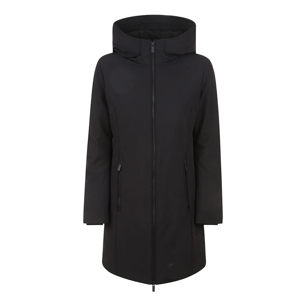 Woolrich Zwarte Dons Parka Jas Black Dames