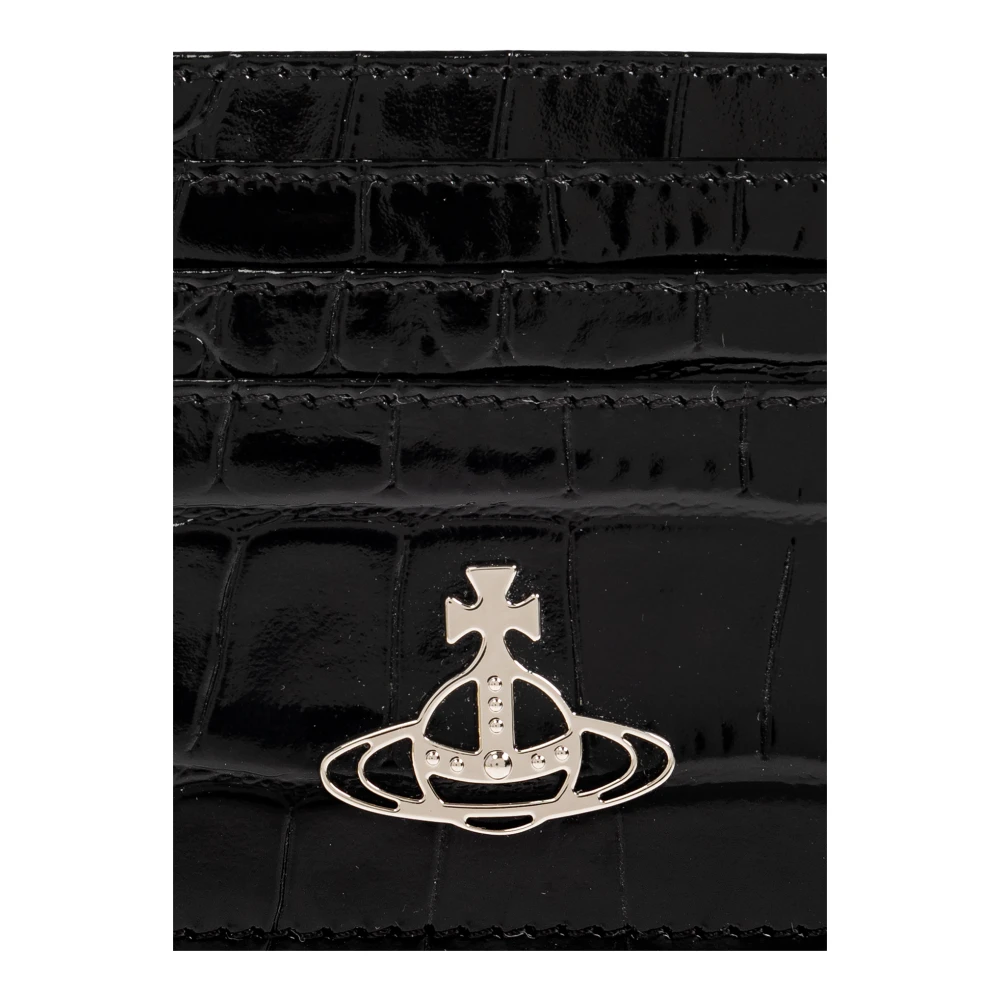 Vivienne Westwood Leren kaarthouder Black Dames