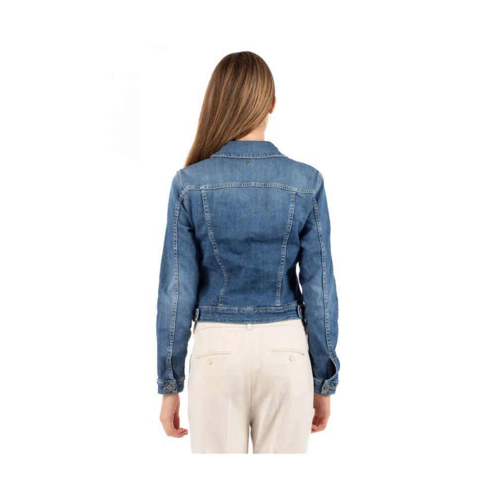 Dondup Stijlvolle Blouson Jas Blue Dames