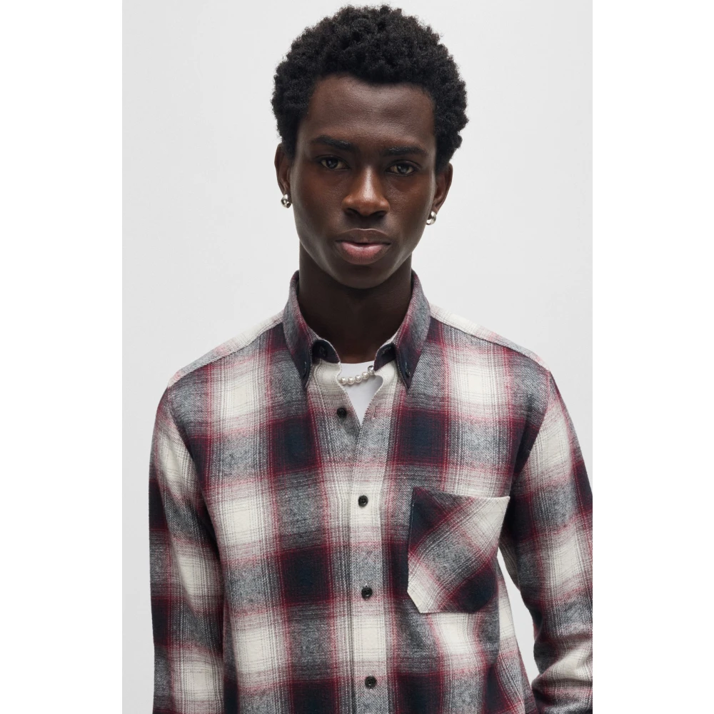 Hugo Boss Stijlvol Shirt voor Mannen Pink Heren