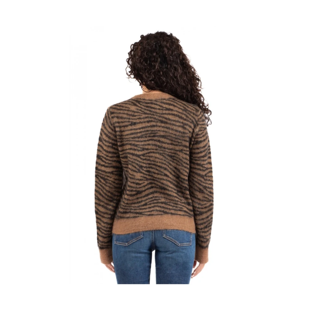 Max Mara Studio Elegante Studio Gebreide Top Brown Dames
