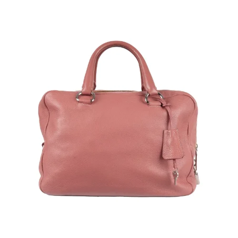 Prada Vintage Pre-owned Leather prada-bags Pink Dames