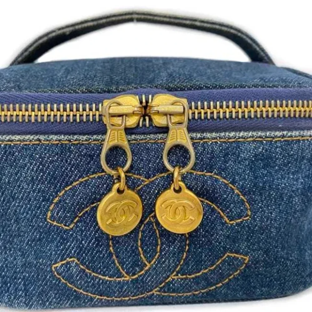Chanel Vintage Pre-owned Denim chanel-bags Blue Dames