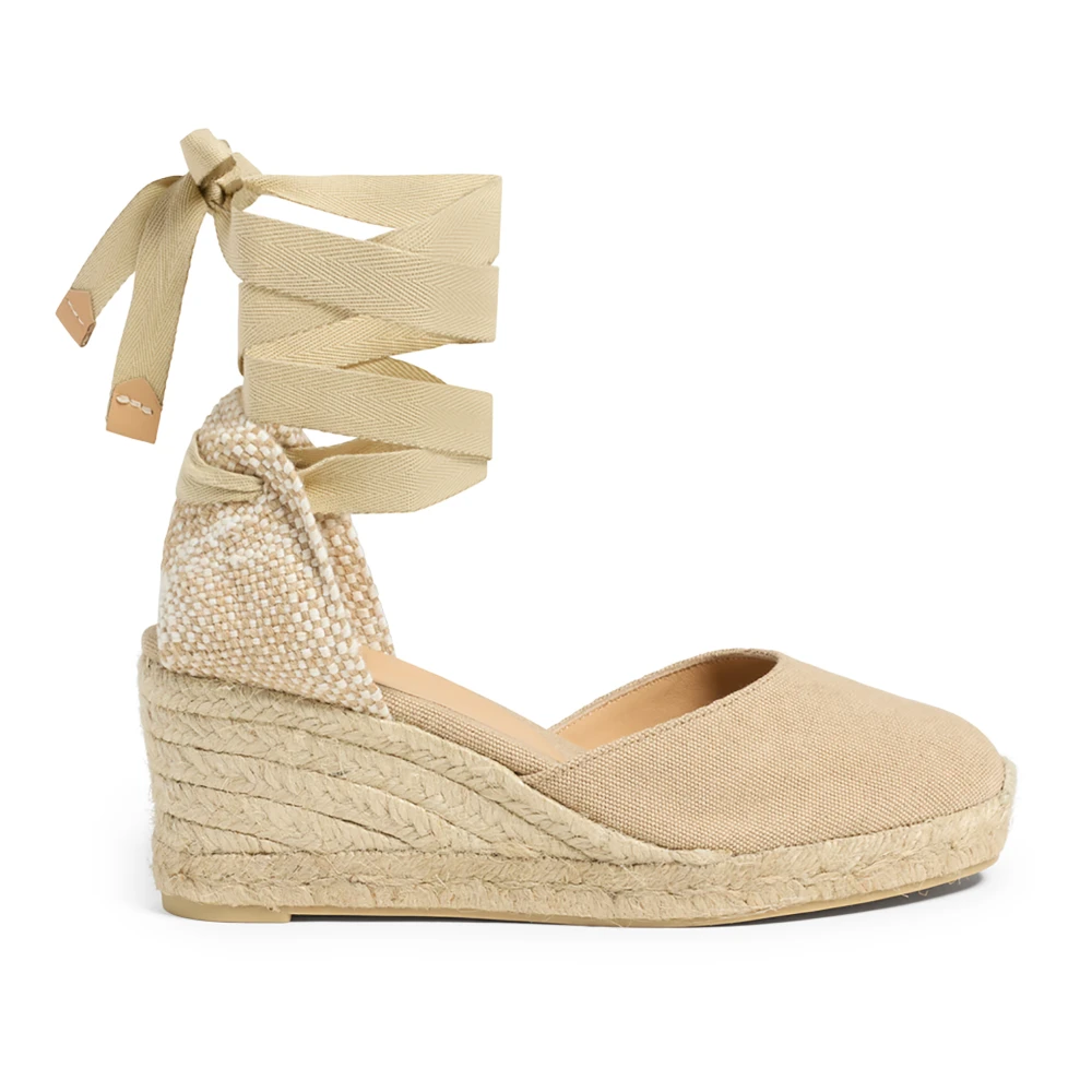 Castañer Women's Beige Carina/6/002 7 Cm Wedges