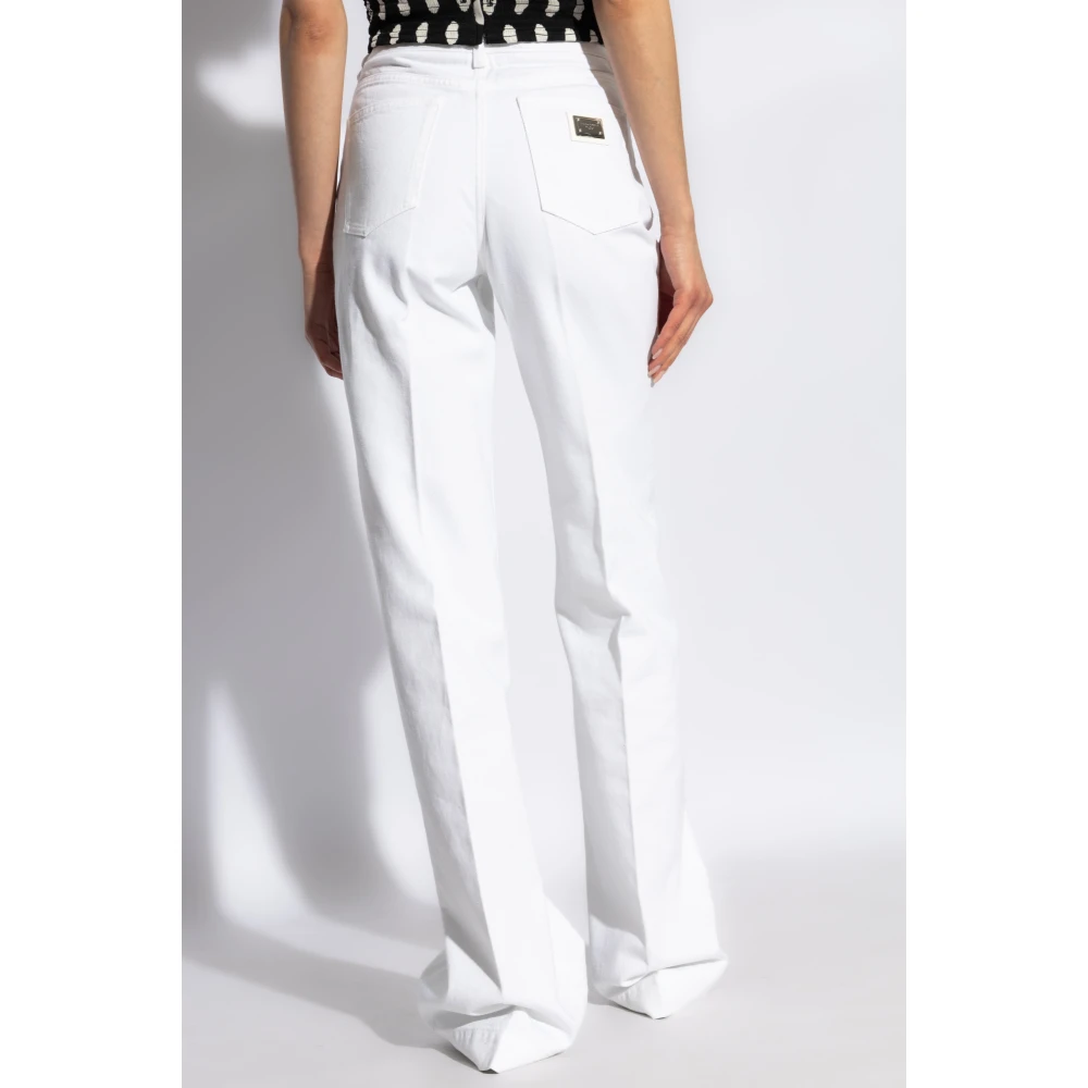 Dolce & Gabbana Jeans met uitlopende pijpen White Dames