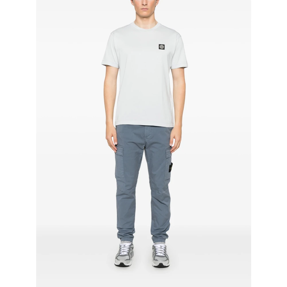 Stone Island Casual Katoenen T-shirt White Heren