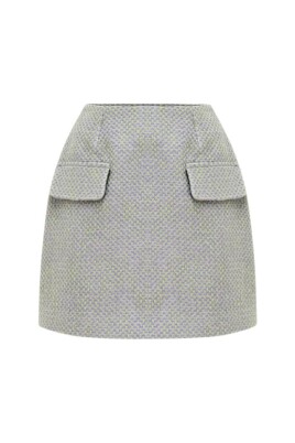 jupe-mini-taille-haute-texturee
