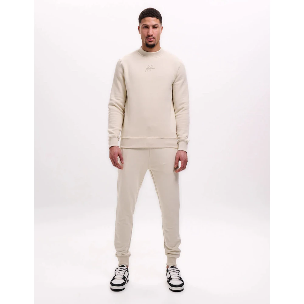 Malelions Gestreepte signature trui in beige Herenlions Beige Heren