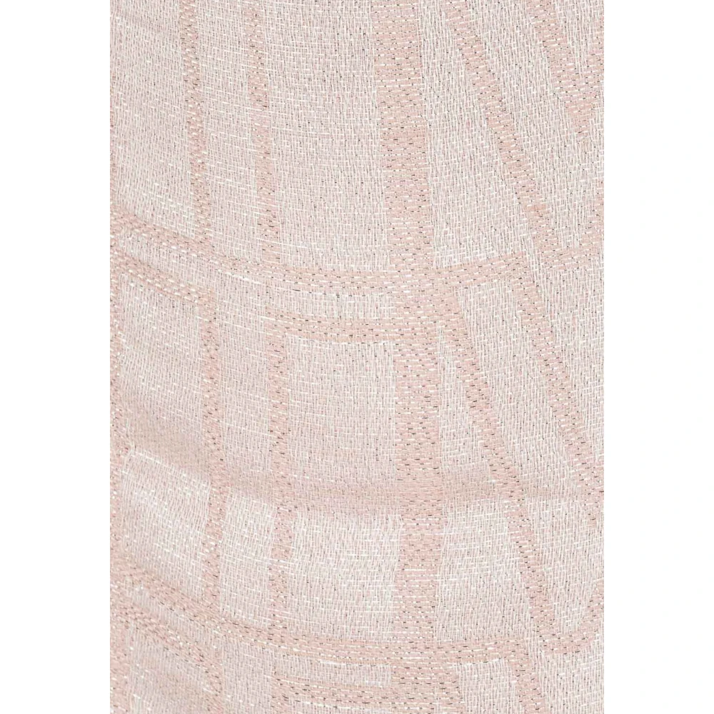 Twinset Roze Glitter Rechthoekige Rode Zoom Top Pink Dames