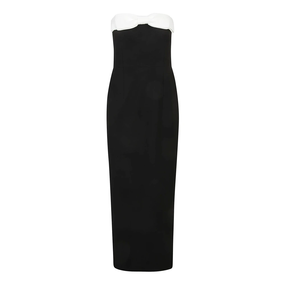 The New Arrivals Ilkyaz Ozel Svart Polyester Klänning Kollektion Black, Dam