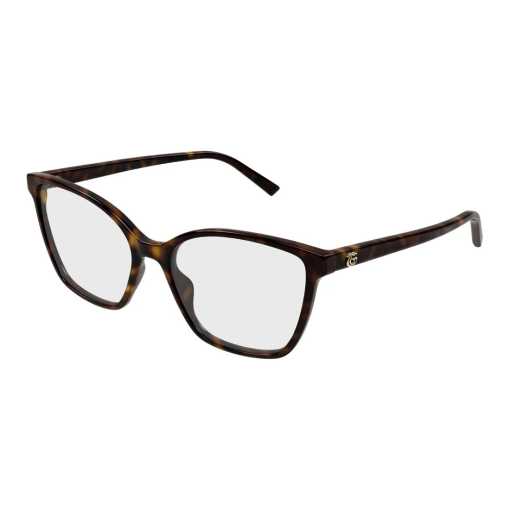 Gucci Brown Glasses, Unisex, 54 Mm, Cat Eye Optical Frame