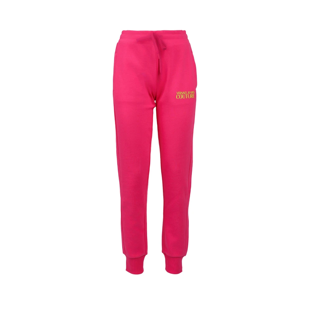 Versace Jeans Couture Joggers met Logo Print Pink Dames
