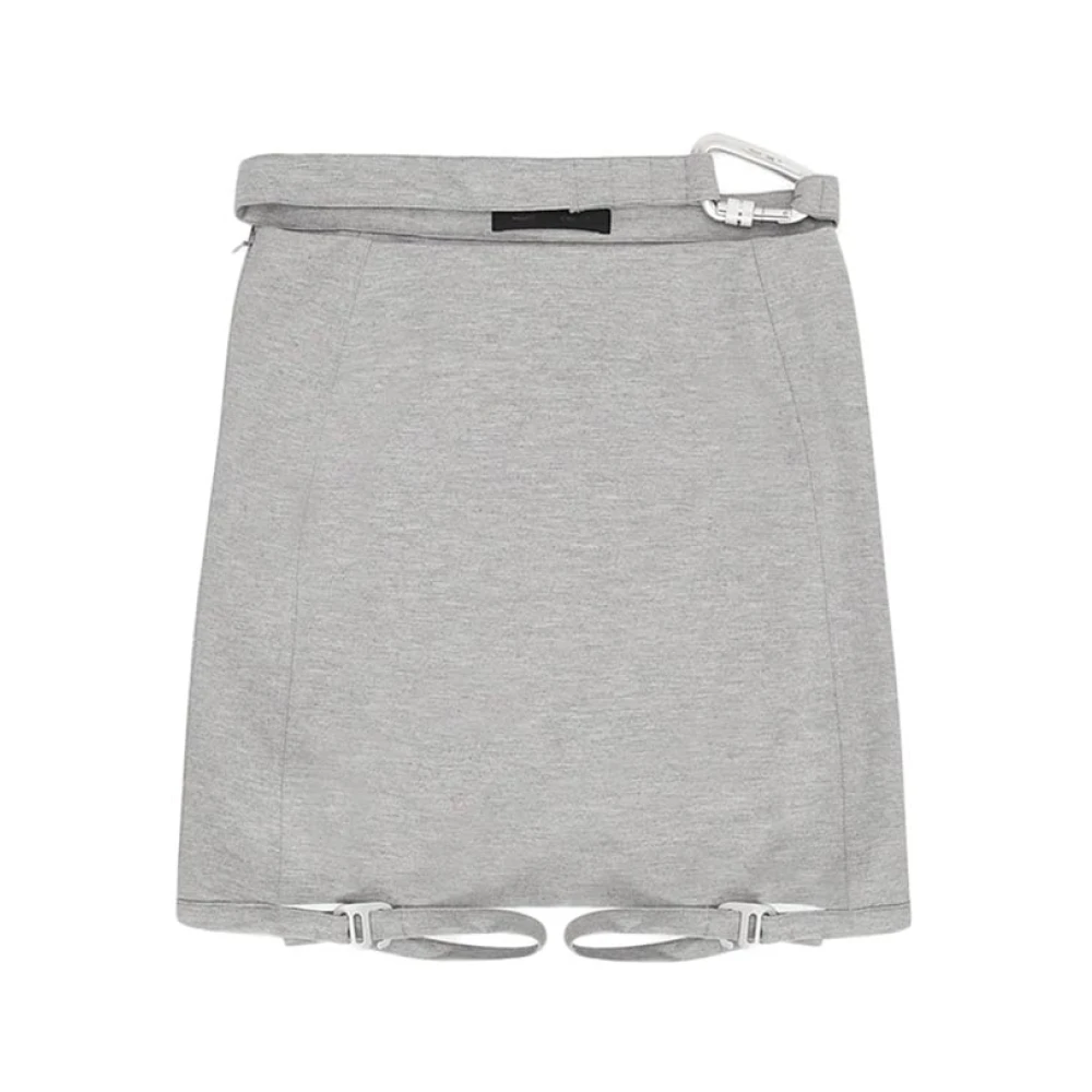 Heliot Emil Xerces Jersey Rok met Karabijnhaak Detail Gray Dames