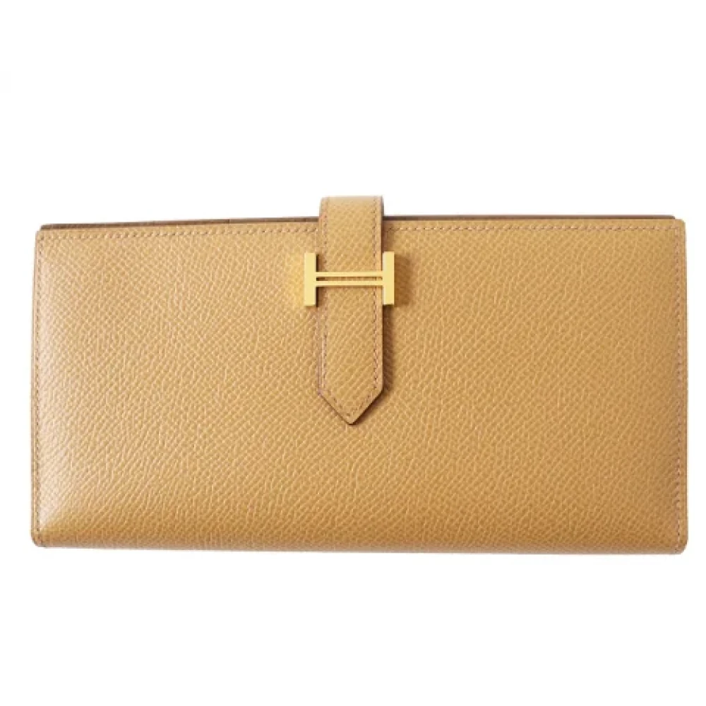 Hermès Vintage Pre-owned Leather wallets Brown Dames
