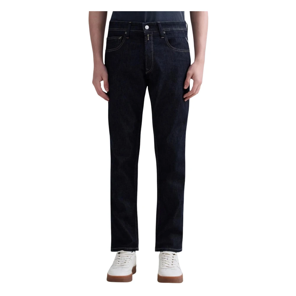 Replay Men's Blue Willbi Jeans - Straight Fit Jeans - W38 L32 - Jeans