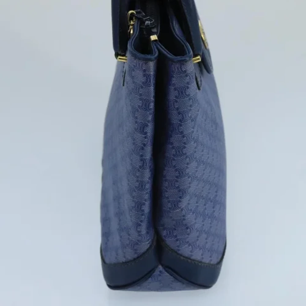 Celine Vintage Pre-owned Canvas handbags Blue Dames