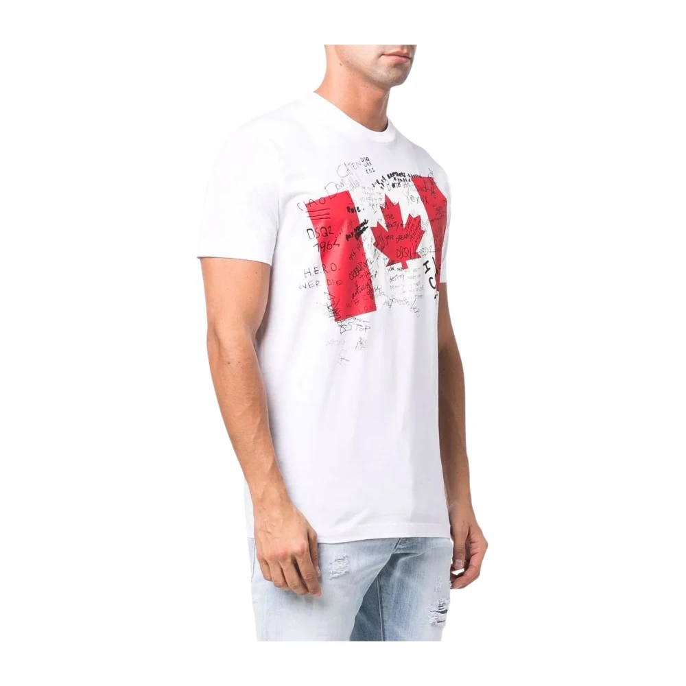 Dsquared2 Casual T-shirt Collectie White Heren