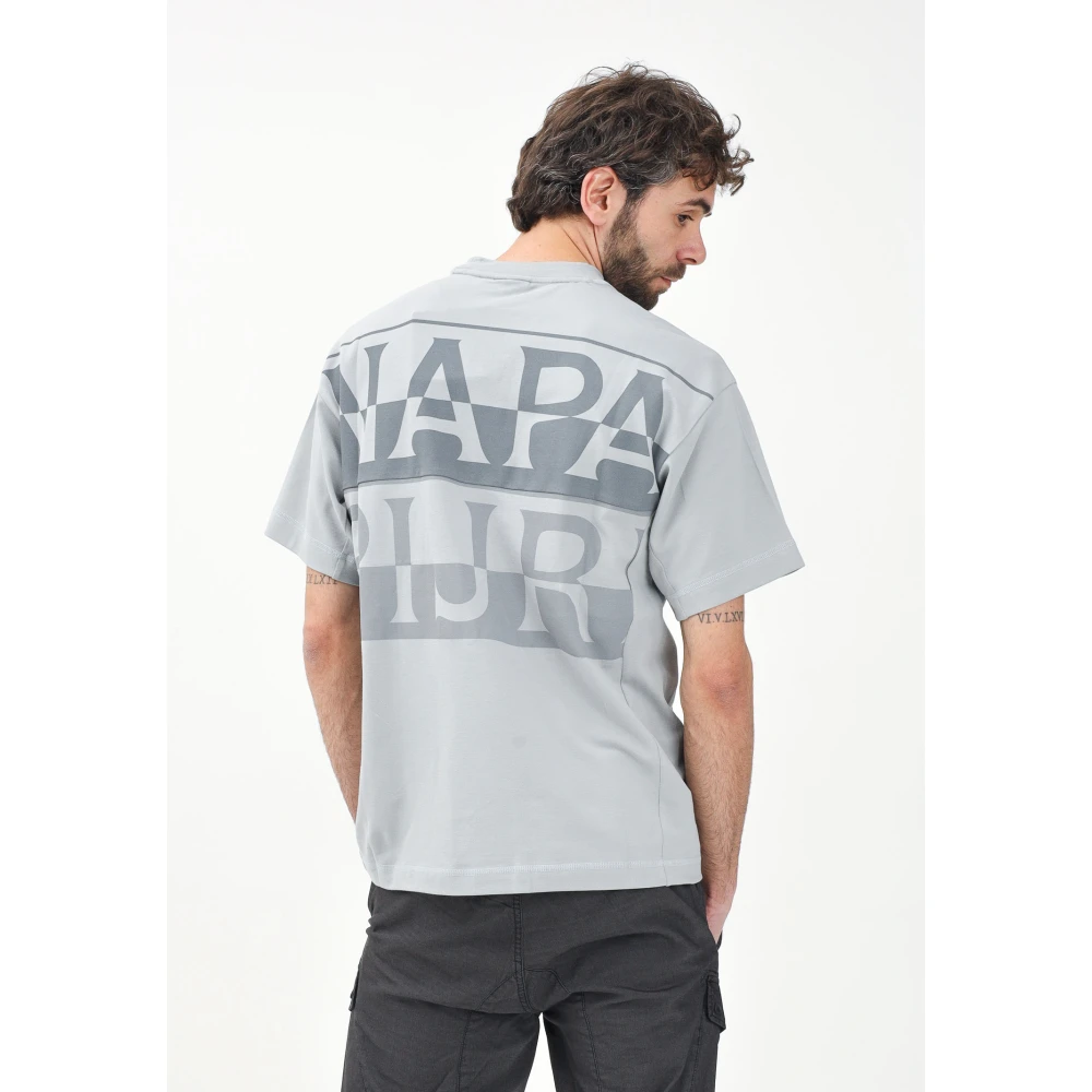 Napapijri Outdoor Heritage T-shirt Grijs Gray Heren