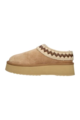 Platform Clog Suede Leather ST