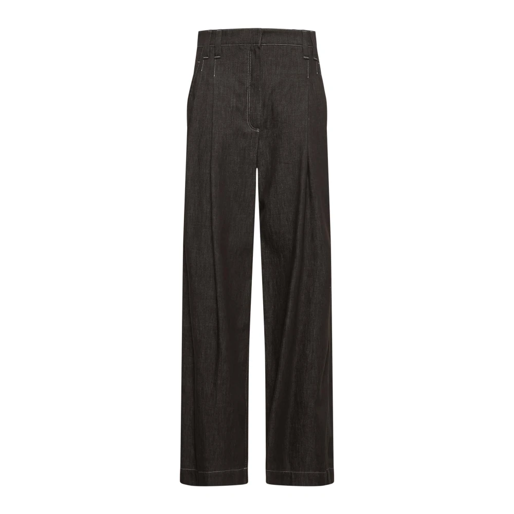 Trousers > Wide Trousers - - Brunello Cucinelli - Modalova