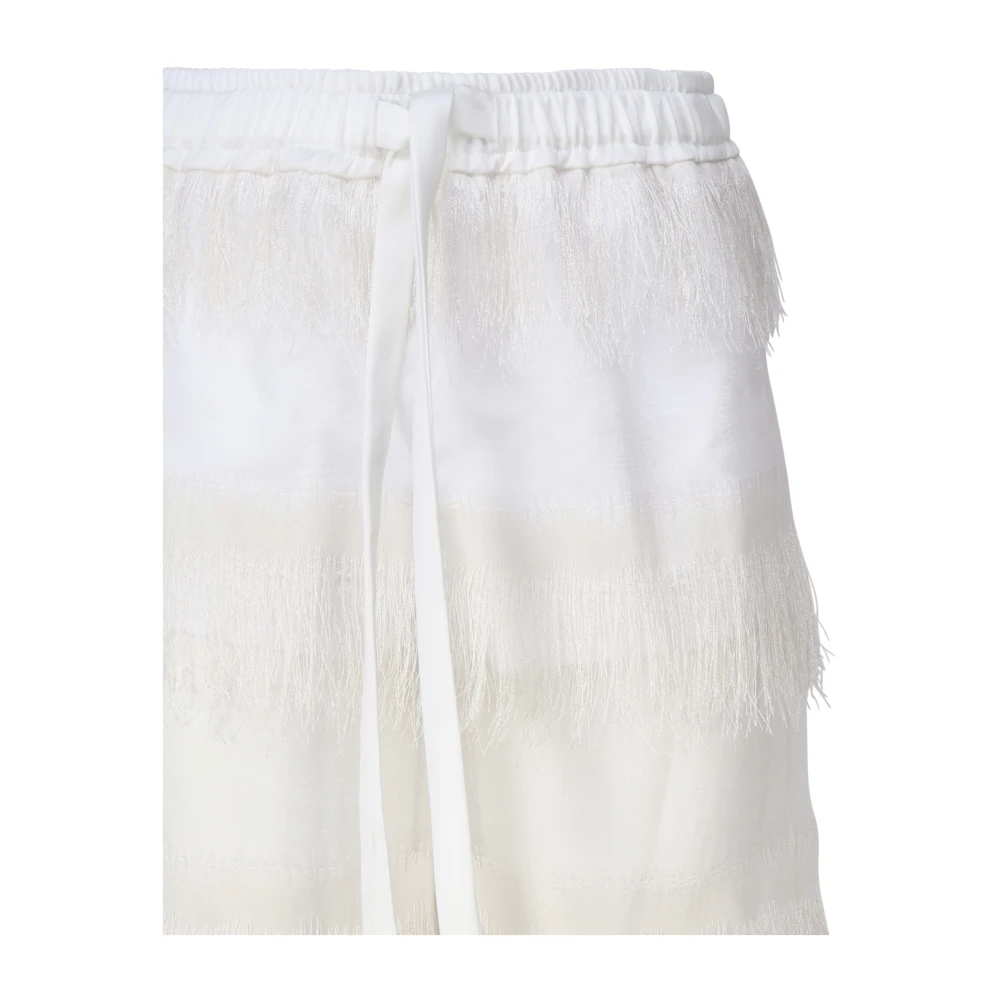 Genny Wide Trousers White Dames