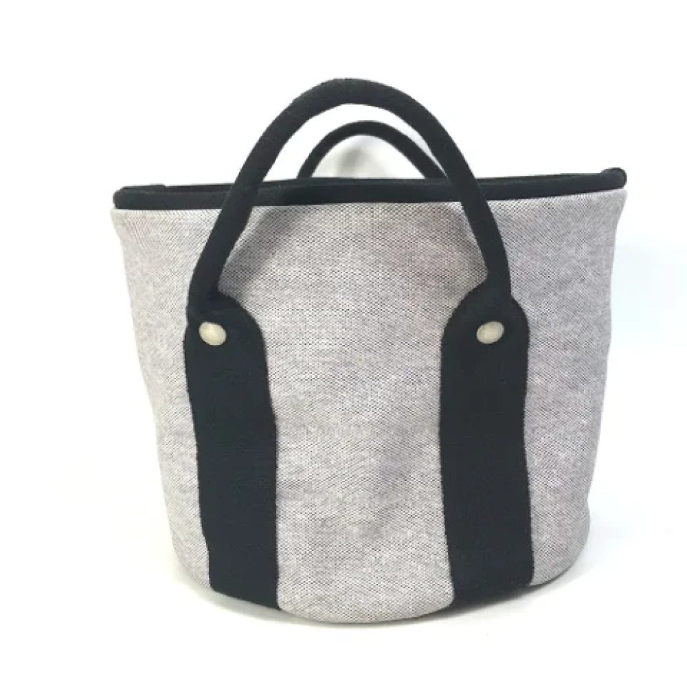 Hermès Vintage Pre-owned Fabric handbags Gray Dames
