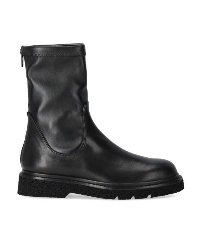 bottine-en-cuir-noir-avec-effet-chaussette