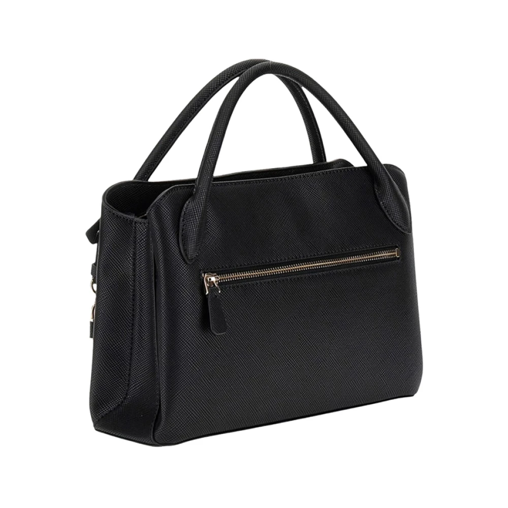 Guess Elegante zwarte handtas met gouden details Black Dames