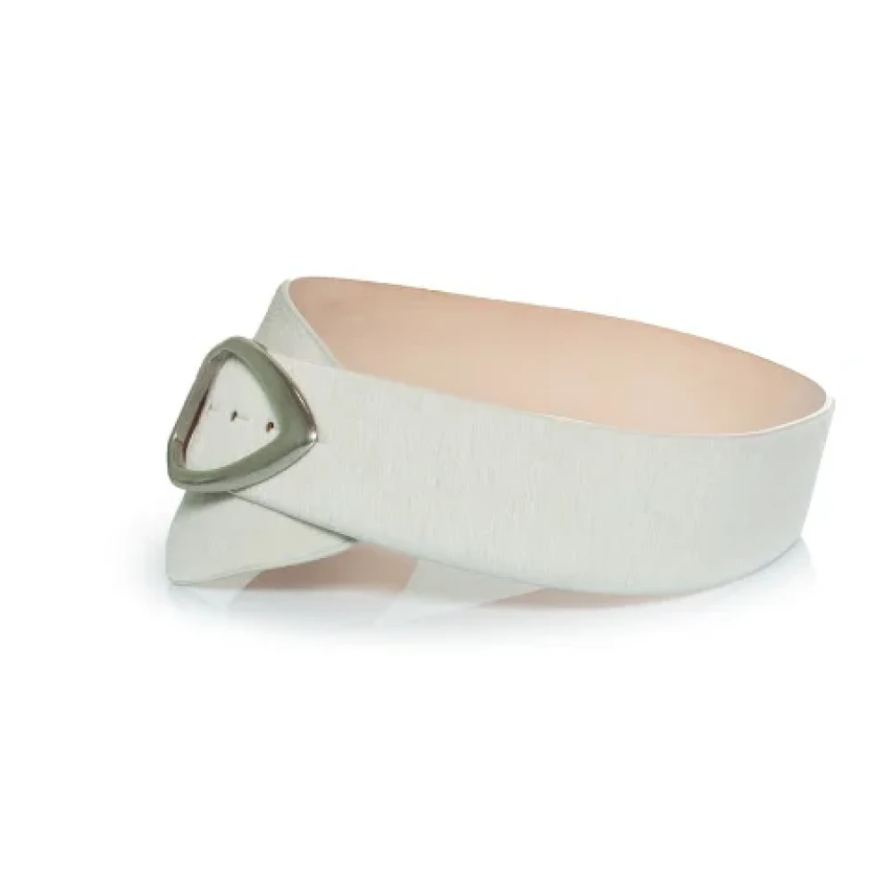 Isabel Marant Pre-owned Leather belts White Dames