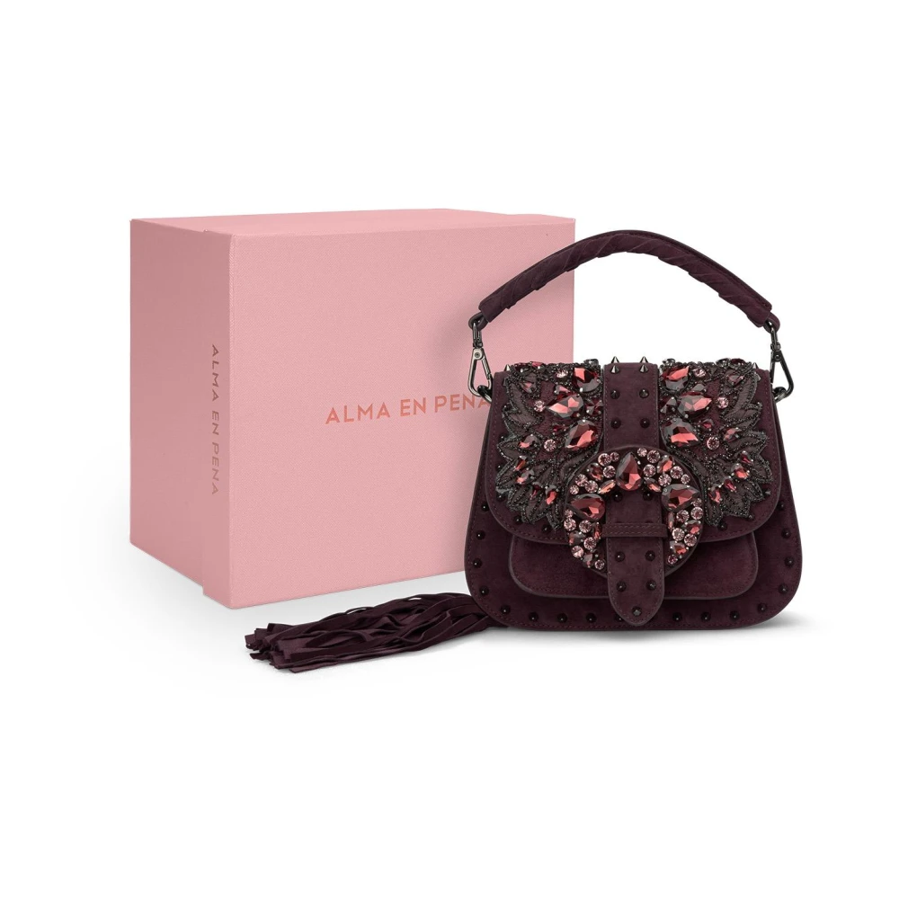 Alma en Pena Kralen handtas Purple Dames