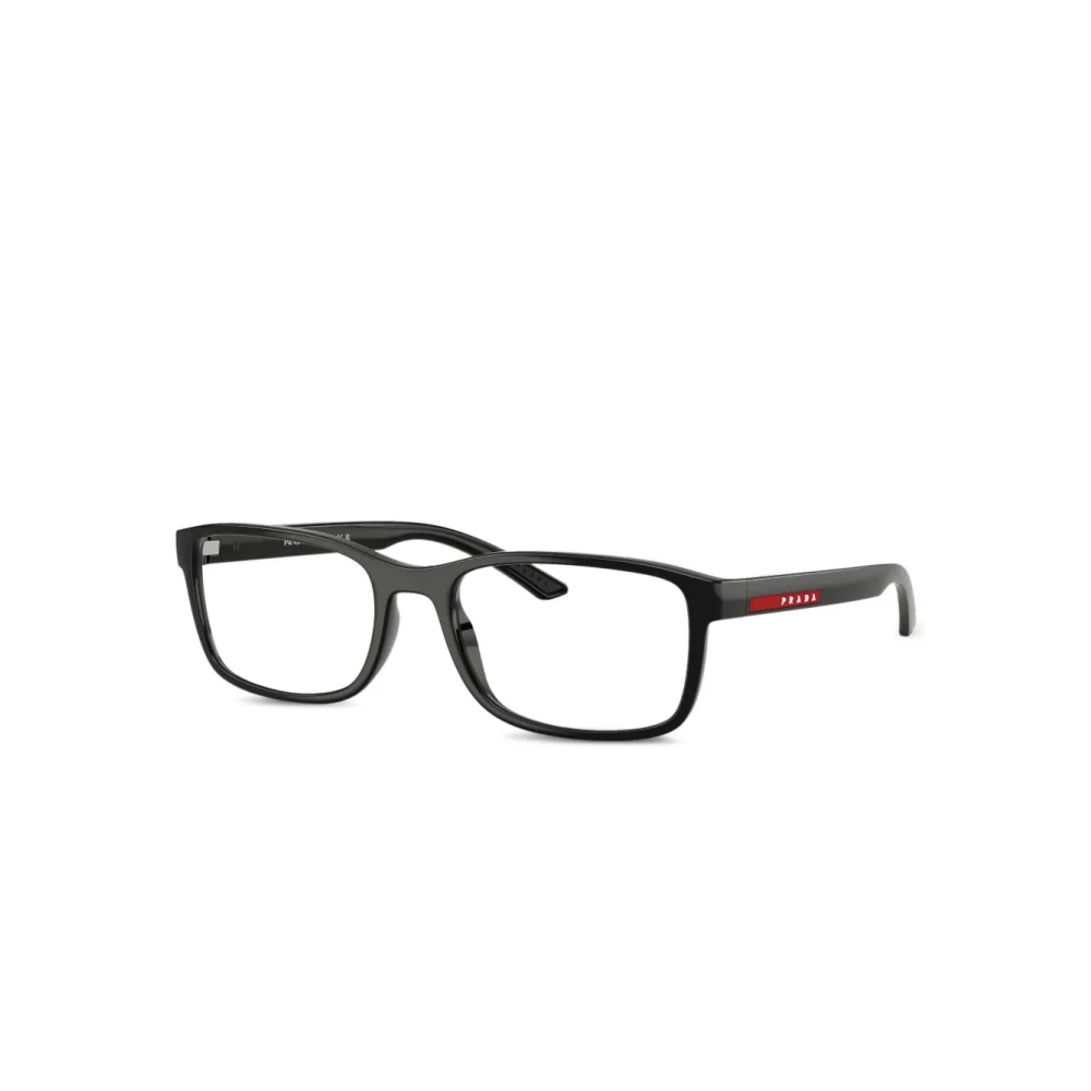 Prada Men's Black Glasses, 53 Mm, Ps 06Rv 1Ab1o1 Optical Frame