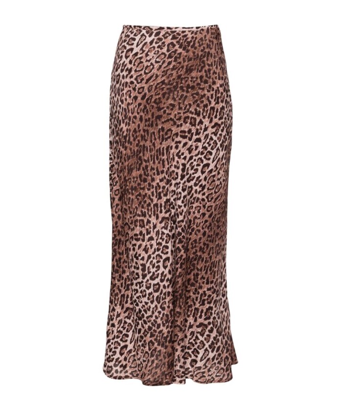 leopard-print-satin-skirt