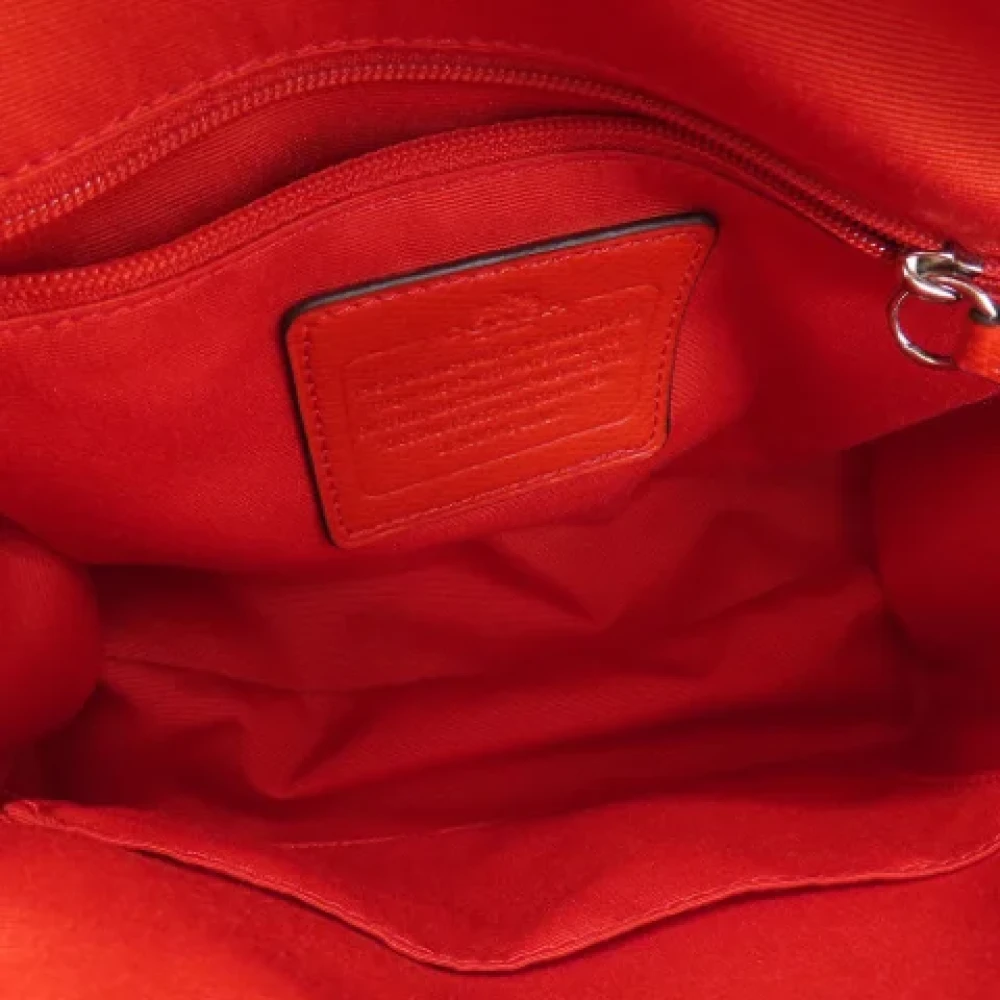 Coach Pre-owned Fabric handbags Red Dames