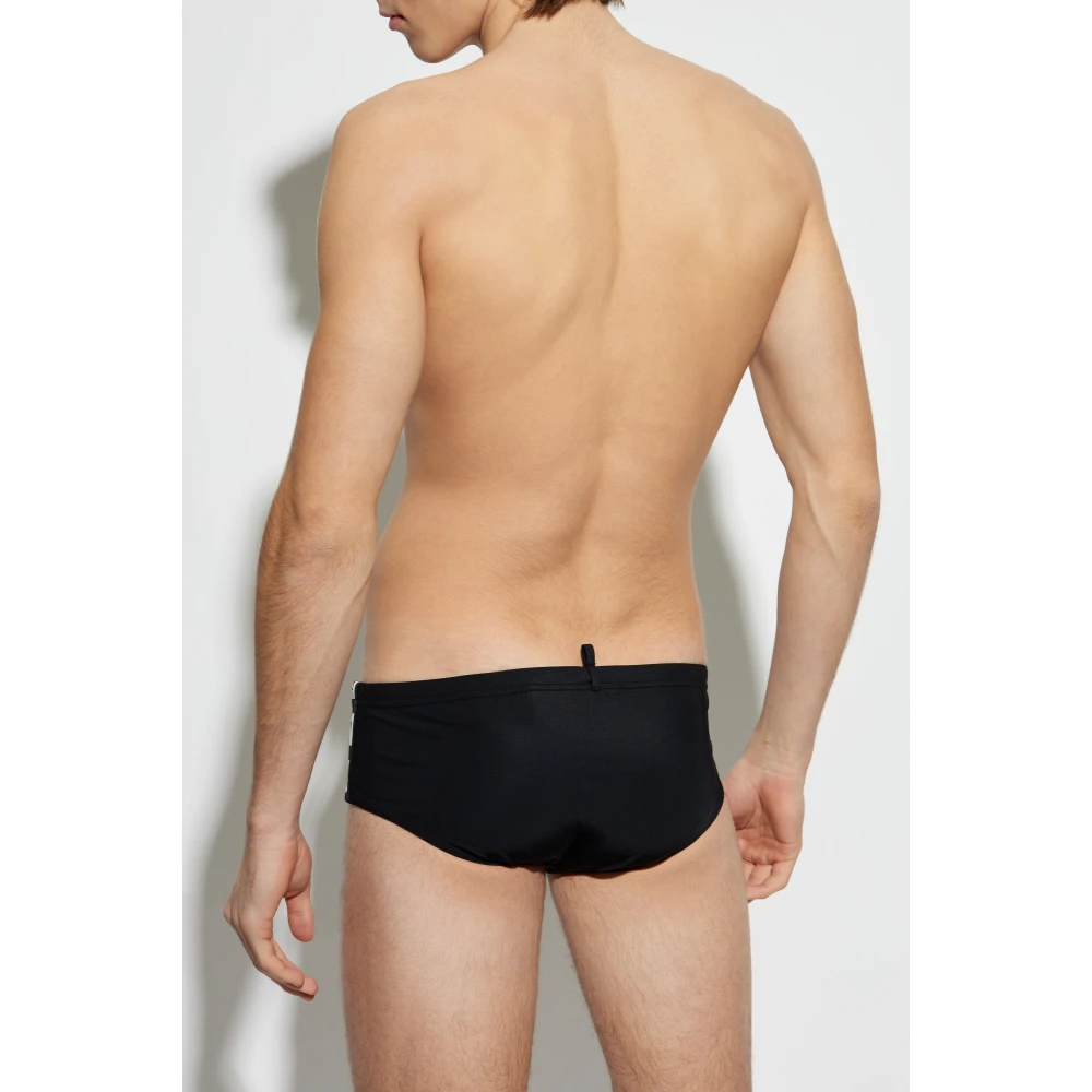 Dsquared2 Zwembroek met logo Black Heren