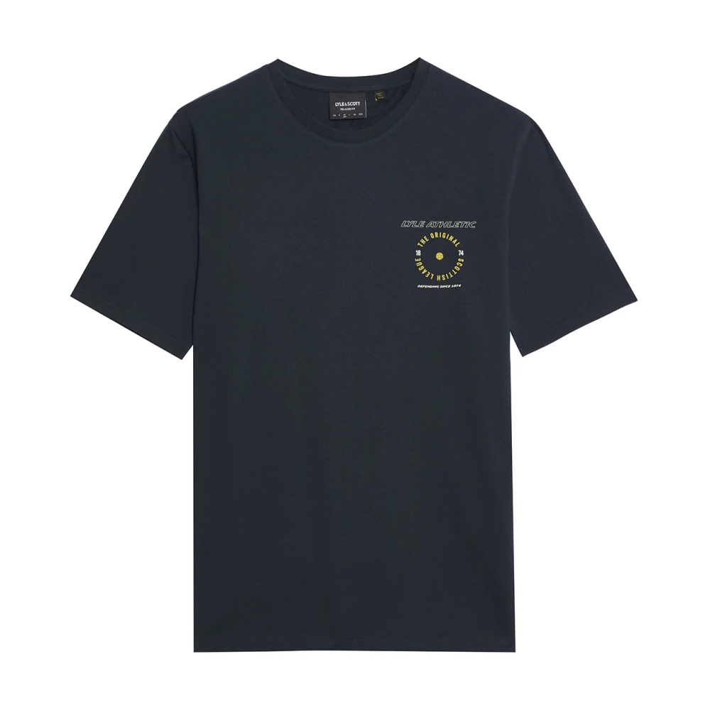 Lyle & Scott SS T-shirts Lyle Athletic Graphic T-shirt Blue Heren