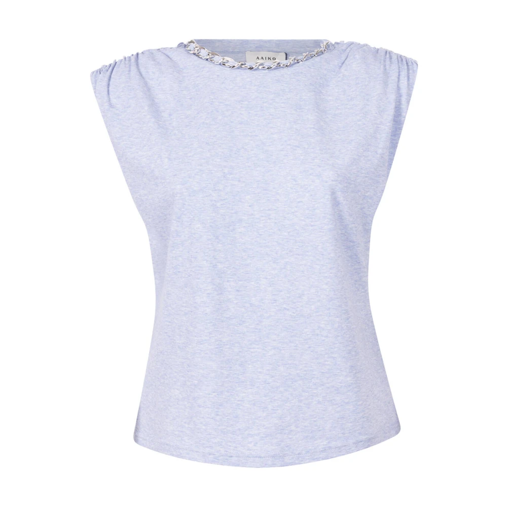Aaiko Korte Mouw Top Amara CO 540 Blue Dames