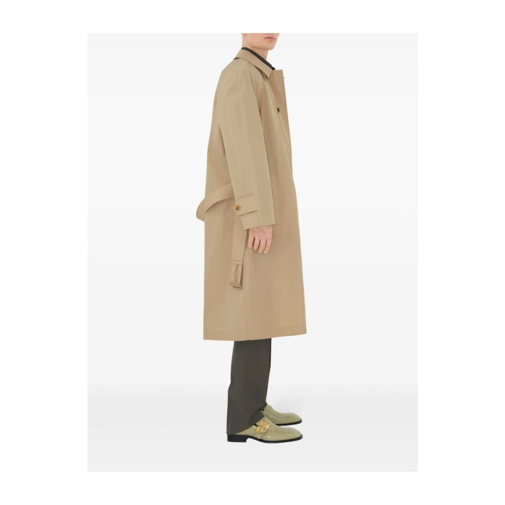Burberry Beige Equestrian Knight Coat Beige Heren