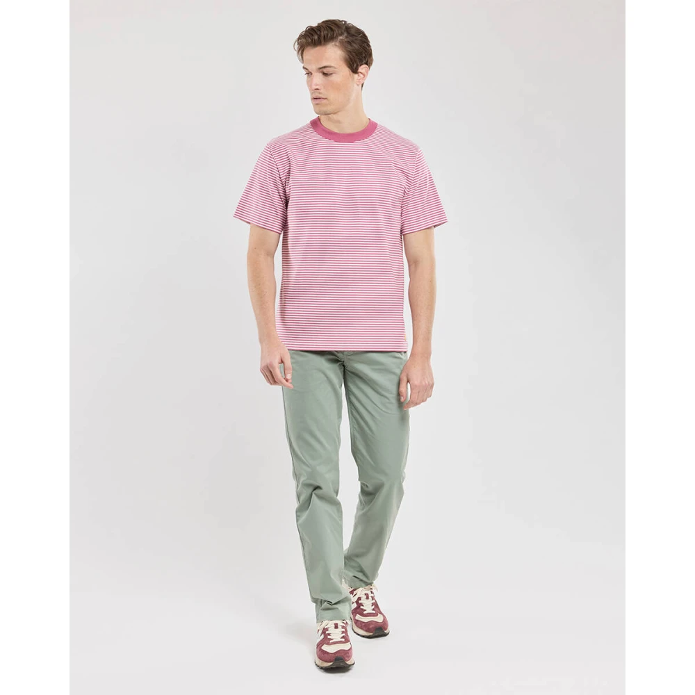 Armor-Lux Korte mouw T-shirt in stijl 59643 Red Heren