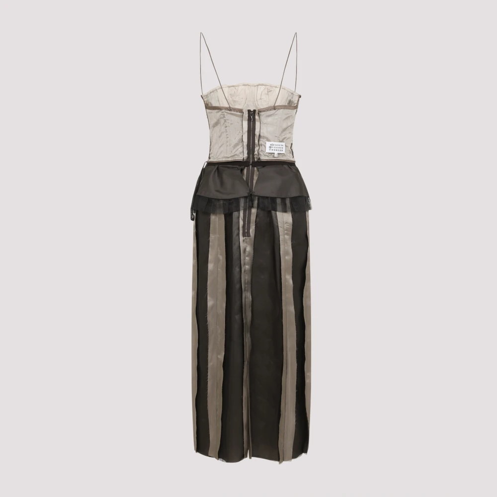 Maison Margiela Stijlvolle Midi Jurk Multicolor Dames