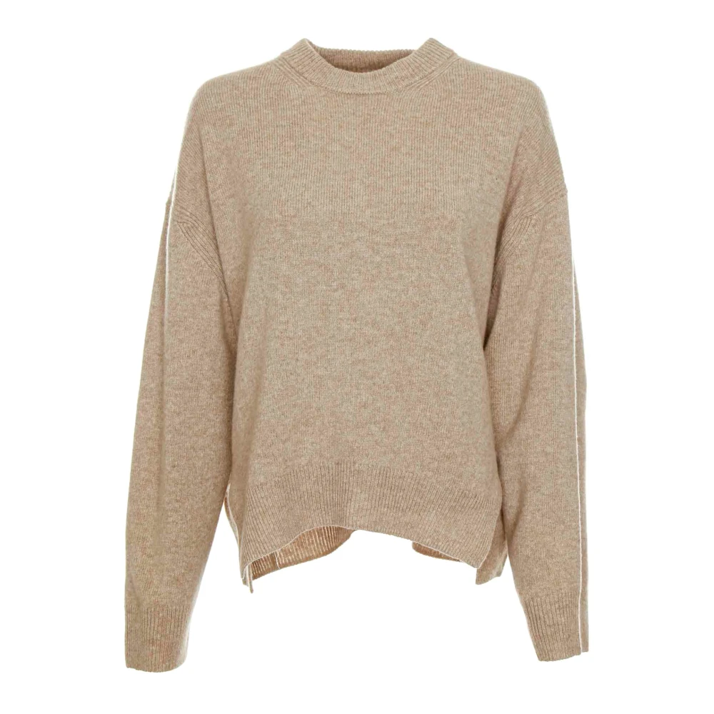 drykorn Lizeila Gebreide Trui met Ronde Hals Beige Dames