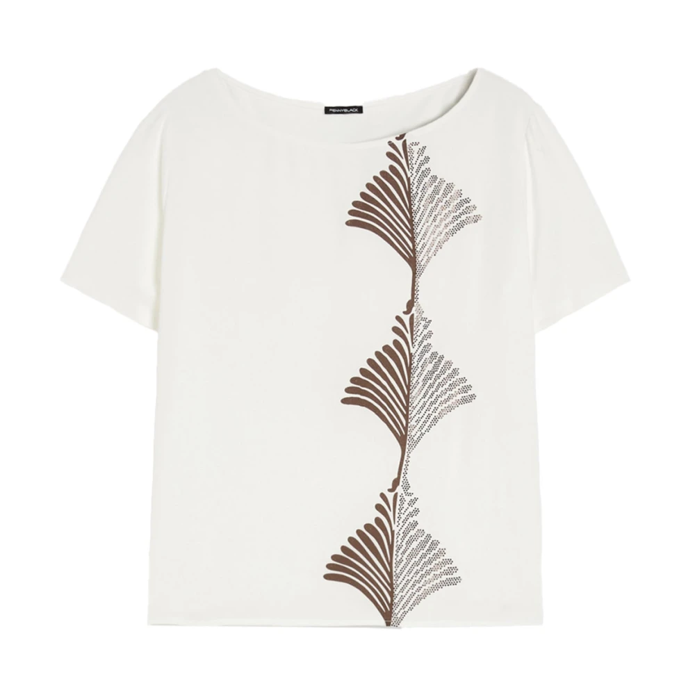 Pennyblack Golf T-shirt met elegante details White Dames