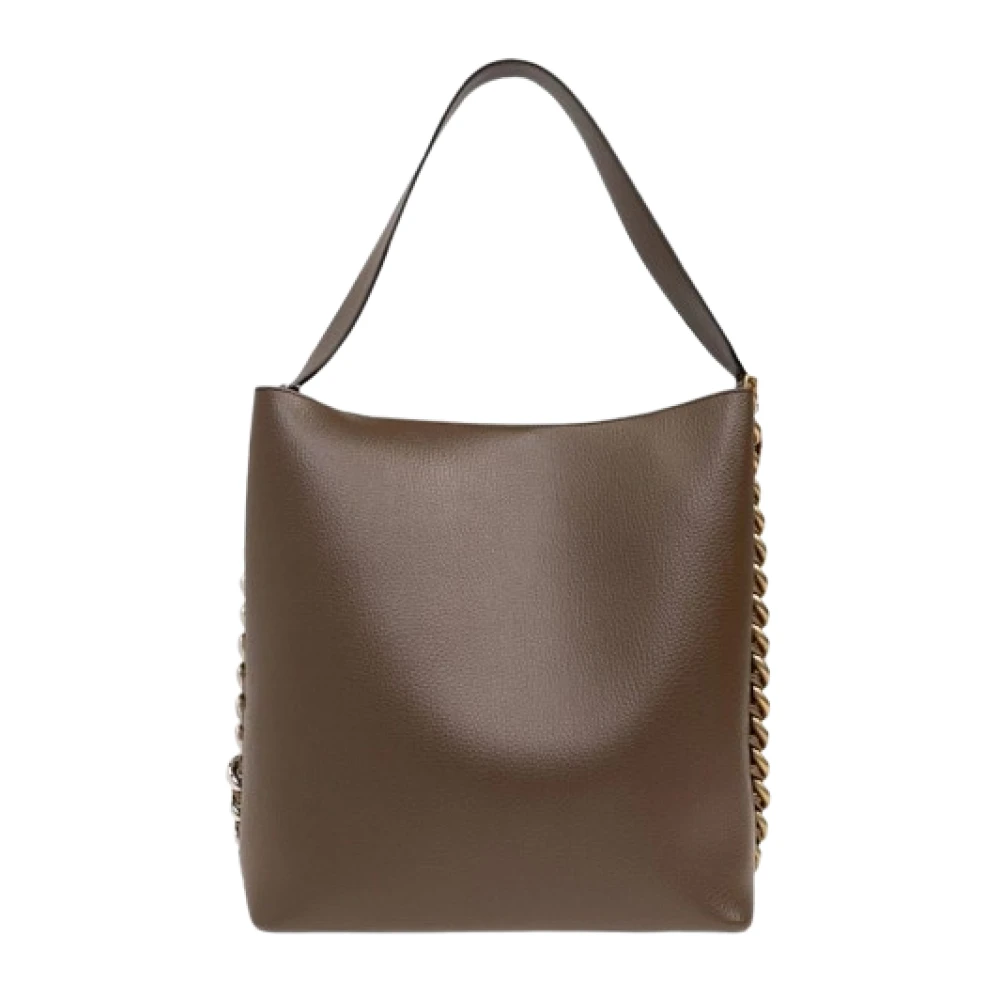 Stella Mccartney Geëmbosseerde Korrelige Tote Tas Brown Dames